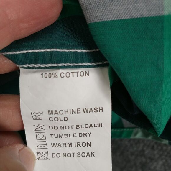 Double Pump Mens Pearl Snap Shirt Multi Large Plaid Long Sleeve Pockets Cotton - Picture 9 of 12